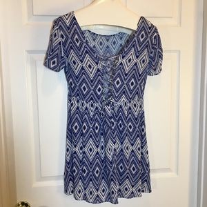 H.M. Divided Dress with Geometric pattern, Sz 4